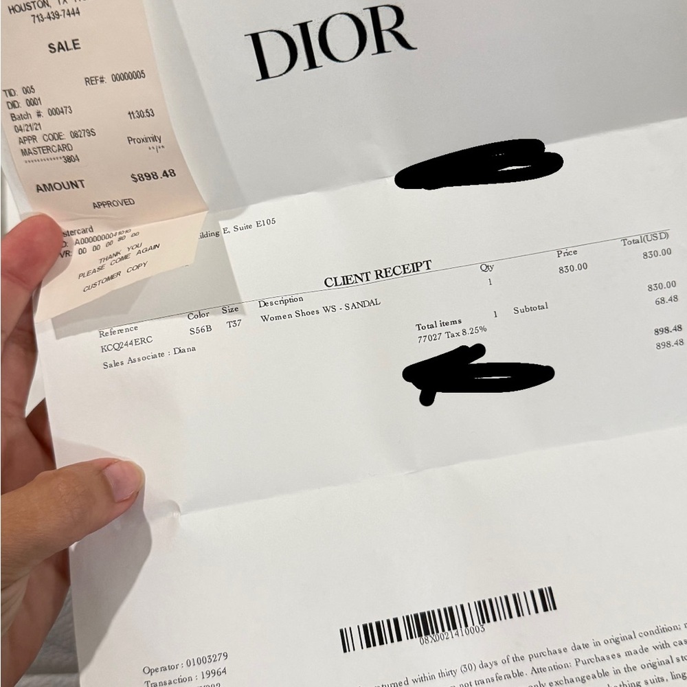 Dior dway heeled slide deep blue - Picture 4 of 5